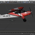 Piper Seeder Simple Aircraft Glider Twin-Engine Light Aircraft Low Face Number Low Model Simple Model Game Video Level Super Realistic 3d model