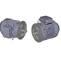 Industrial Motors With Grey Housing And Metal Components For Industrial Machinery