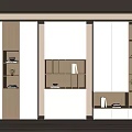 Modern Balcony Cabinet Storage Cabinet 3d model