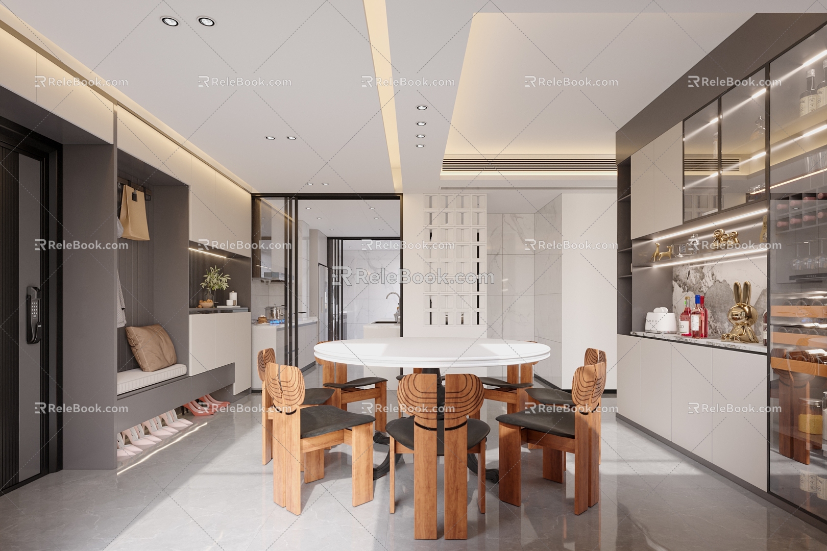 Modern Restaurant 3d model