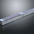 Natural Landscape Drainage Facility With Concrete Grate And Elongated Structure Design