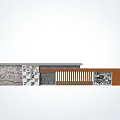 Traditional Chinese Scenic Wall Design With Relief Carvings Wooden Panels And Lattice