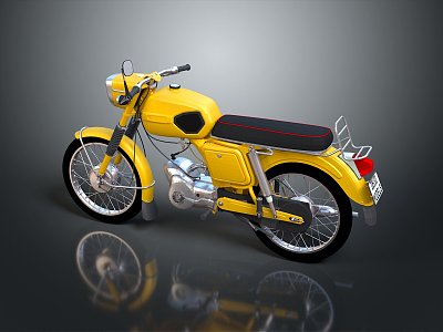 Motorcycle Two-wheeled Motorcycle Cross-country Motorcycle Road Race Motorcycle Motor Vehicle Transport 3d model