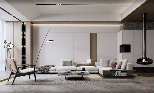 Modern Living Room Simple Living Room 3d model