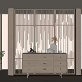 Entrance screen partition 3d model