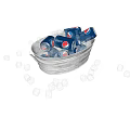 Modern drink ice cube cola ice bucket 3d model