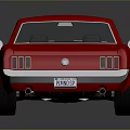 Red Vintage Two Door Sports Car With Shiny Body And Classic Design