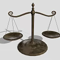 Traditional Metal Balance Scale Commercial Equipment with Sturdy Base for Weighing Measurement
