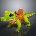 Crocodile Alligator Nile Crocodile carnivore reptile cold-blooded animal reptile 3d model
