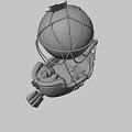 Wooden Ship With Hot Air Balloon Red Flag And Cannon Design Features