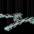 Modern Crystal Chandelier Large Art Crystal Lamp 3d model