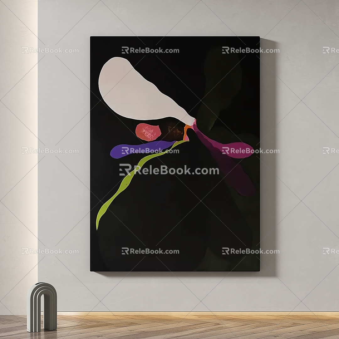 Simple abstract decorative painting model