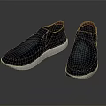 Dark Blue Leather Casual Shoes With White Sole And Stylish Comfortable Design
