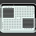 Light Blue Kitchen Sink With Drainage Holes And Divided Sections For Practical Use