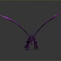 Purple Mythical Dragon Creature With Iridescent Wings And Scales In Fantasy Art