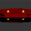Elegant Red Handbag With Golden Hardware And Classic Top Handle Design