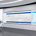Intelligent Port Exhibition Space With Digital Displays And Information Charts