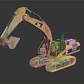 Forklift Earth-shoveling truck 3d model