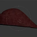 Stylish Red Felt Beret Hat With Soft Texture For Casual Fashion Style