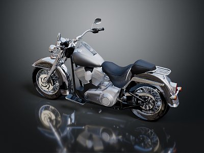 Modern motorcycle two-wheeled motorcycle off-road motorcycle road racing motorcycle 3d model