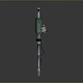 Turret Machine Gun Heavy Machine Gun Turret Sci-fi Tower Defense Game Tower Defense Sci-fi Turret Game Turret 3d model