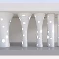 Special-Shaped Column Hollow Column Random Round Hole Column Dot Column Creative Package Column Decorative Column Shape Column 3d model