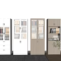 Various Office Storage Cabinets With Glass Doors Drawers And Wooden Designs