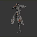 Mech Warrior Mech Soldier Machine Battlearm Mechanical Battlearm Machine Fighter Robot 3d model