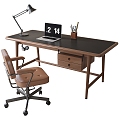 Modern Desk and Chair Computer Desk and Chair 3d model