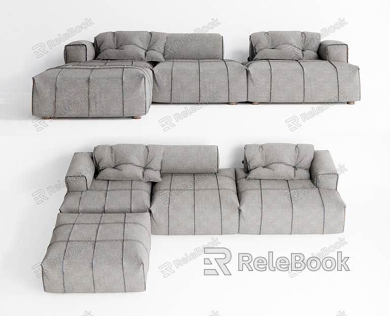 Modern Corner Sofa Multi-person Sofa Long Sofa Leisure Sofa Sofa Pillow model