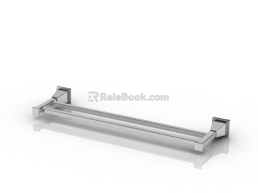 Modern towel rack 3d model