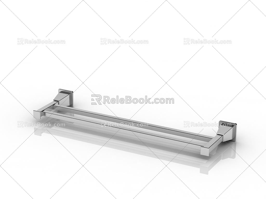 Modern towel rack 3d model