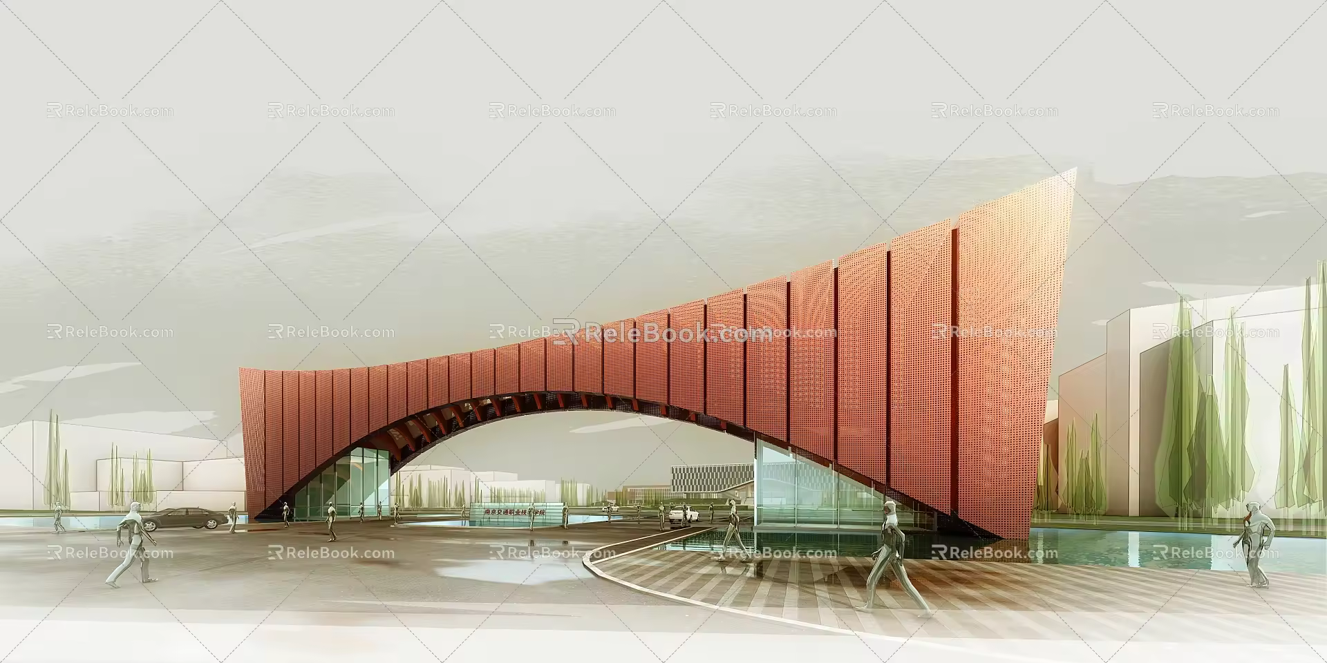 Modern Gate 3d model