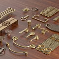 Brass Decorative Handles with Various Traditional and Modern Designs for Cabinet Drawer Furniture