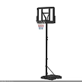 Adjustable Outdoor Basketball Hoop Stand With Durable Steel Frame And Nylon Net
