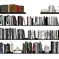 Assorted Books and Magazines on Neatly Arranged Multiple Bookshelves