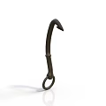 Durable Practical Metal Household Hook For Hanging Items With Curved Design