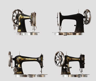 modern sewing machine 3d model modern sewing machine 3d model