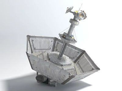 Public Facility Metal Communication Tower With Industrial Design And Antenna Structure 3d model