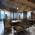 New Chinese Hot Pot Shop 3d model