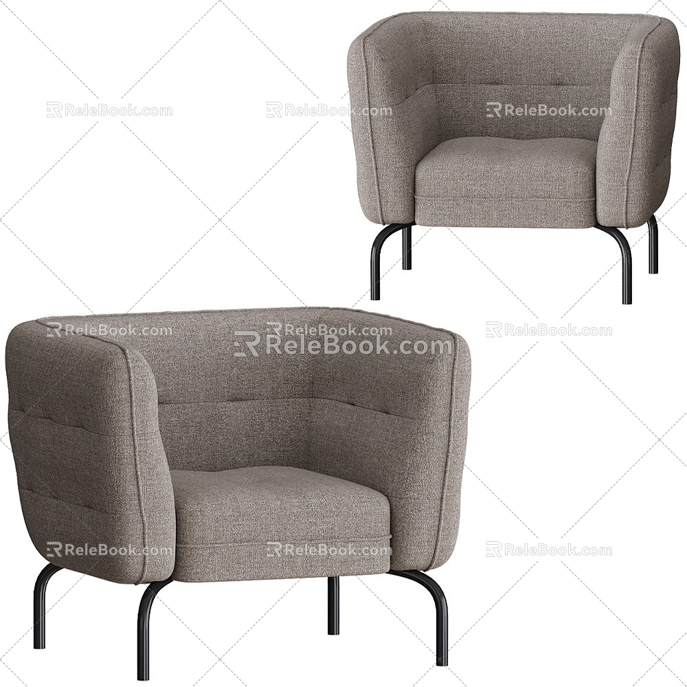 Lumisatu leisure single sofa 18 3d model