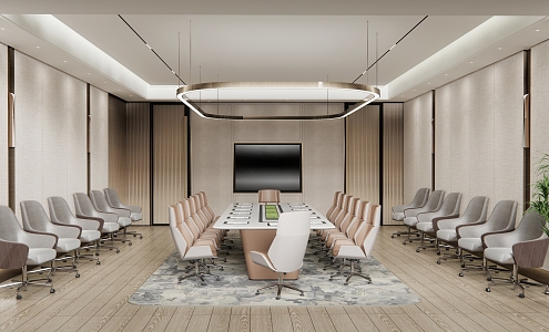 Modern Conference Room 3d model