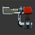 Handheld Smart Machine With Red And Metallic Design For Mechanical Operations