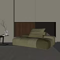 Modern single sofa 3d model