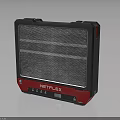 NETFLIX Red And Black Speaker Device With Grille Design And Control Buttons