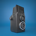Modern Retro Camera Modern Realistic Equipment Camera Machine Digital Camera Retro Camera Old Objects Nostalgia 8090 s 3d model