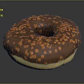 Donuts Bread Breakfast West Point Pastry Items 3d model