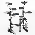 Professional Roland Electronic Drum Kit With Multiple Drum Pads Pedal And Control Panel