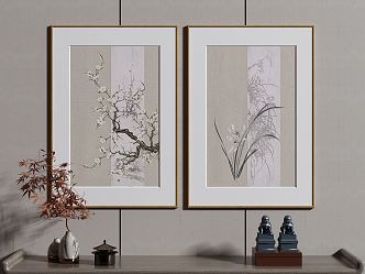 New Chinese Decorative Painting 3d model