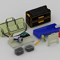 Assorted Hardware Tools With Tool Bags Boxes Brushes Shovels And Containers